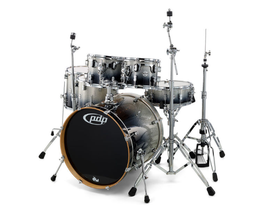 DW PDP CM6 Fusion Silver / Black